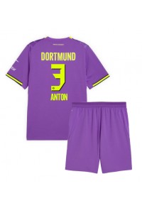 Borussia Dortmund Waldemar Anton #3 Jalkapallovaatteet Lasten Kolmas peliasu 2026-27 Lyhythihainen (+ Lyhyet housut)